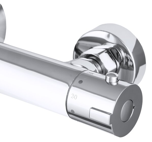 Gamma Termo, termostatická sprchová baterie se spodním 1/2" připojením sprchy, chromová, GMA-BTO-CH