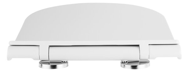 Gamma D8, WC sedátko 470x365 mm, polypropylen, SoftClose, EasyClean, bílá lesklá, GMA-D8