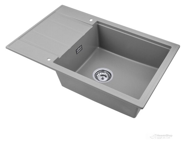 Gamma Modern 8010, 1-komorový granitový dřez 800x500x210 mm, šedá, GMA-ZM-8010-G