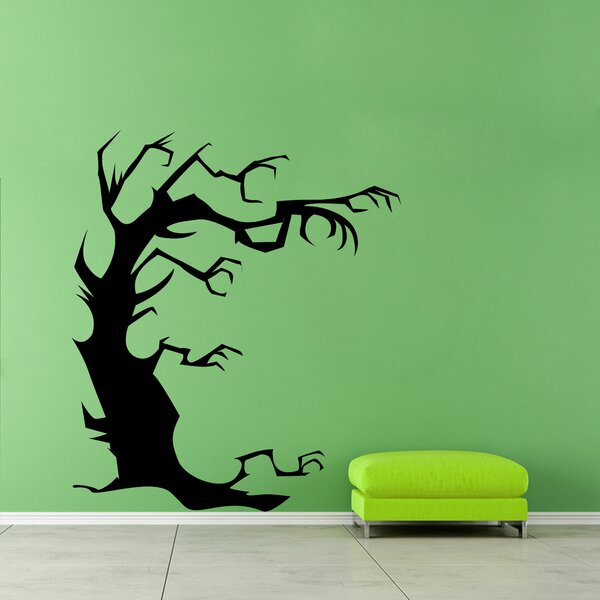 Samolepka na zeď - Halloweenský strom 2 (52x60 cm)