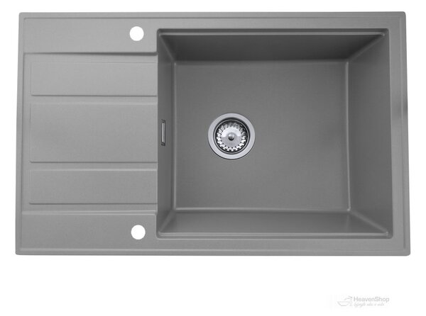 Gamma Modern 8010, 1-komorový granitový dřez 800x500x210 mm, šedá, GMA-ZM-8010-G