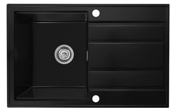 Gamma Modern 8050, 1-komorový granitový dřez 790x500x210 mm, černá, GMA-ZM-8050-BK