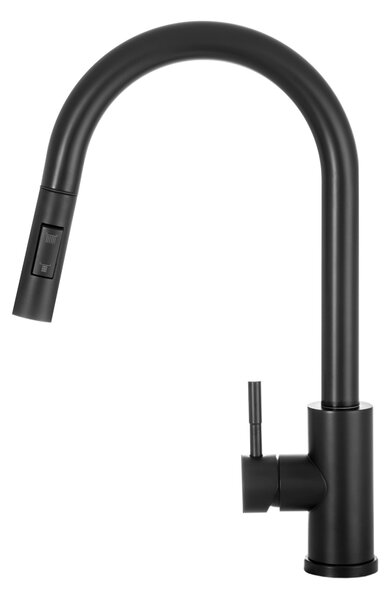 Gamma Taru Slim, vysoká dřezová baterie h-400, černá matná, GMA-BTS-BK