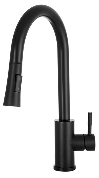 Gamma Taru Slim, vysoká dřezová baterie h-400, černá matná, GMA-BTS-BK