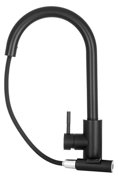 Gamma Taru Slim, vysoká dřezová baterie h-400, černá matná, GMA-BTS-BK
