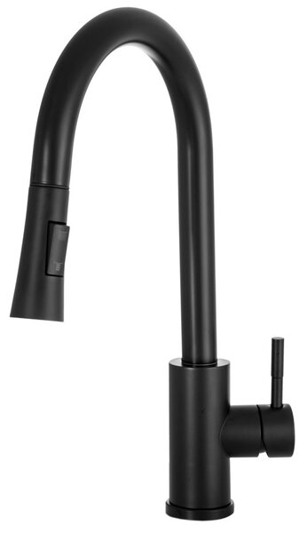 Gamma Taru Slim, vysoká dřezová baterie h-400, černá matná, GMA-BTS-BK