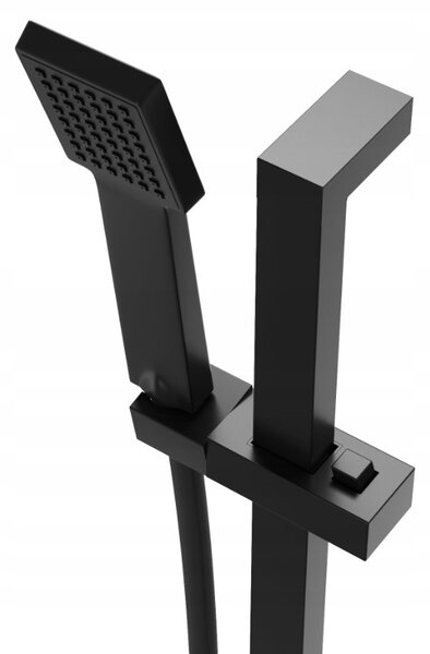 Gamma Zn3, sprchový sloup s ruční sprchovou hlavicí 62cm, černá matná, GMA-ZN3-BK
