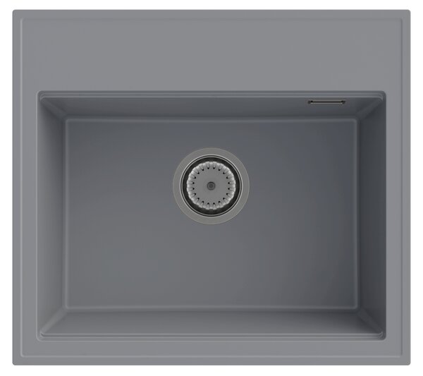 Gamma Modern 5055, 1-komorový granitový dřez 560x500x210 mm, šedá, GMA-ZM-55-G