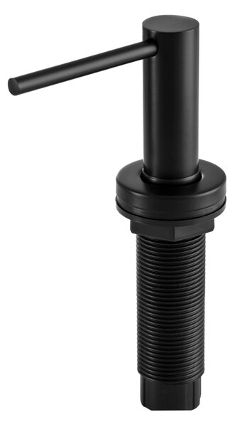 Gamma Lux Slim, kuchyňský dávkovač saponátu 400ml, černá matná, GMA-LUX-SLIM-BK