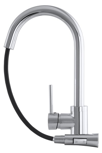 Gamma Taru N, vysoká dřezová baterie s výsuvným 2-funkčním výtokem, chromová, GMA-BTN-CH