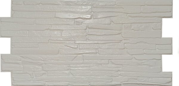 3D obkladový omyvatelný panel PVC Křemen bílý 980x500mm