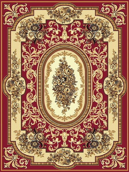 Weltom Welen kusový koberec Rokoko 9447/02 160x220cm červená