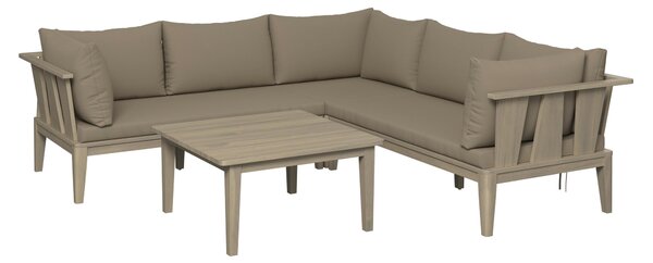 TERASOVÁ SEDACÍ SOUPRAVA dřevo, plast Ambia Garden - Online Only zahradní nábytek, Online Only