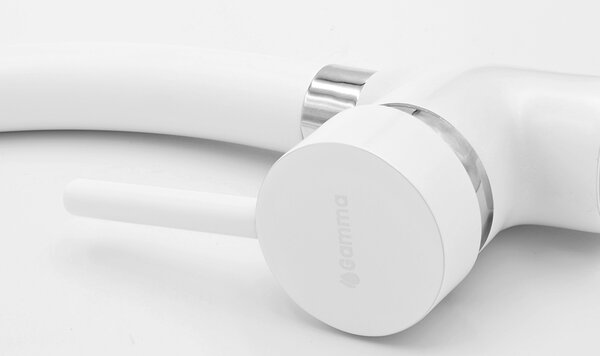 Gamma Roy, vysoká dřezová baterie h-270, bílá, GMA-BRYK-WH