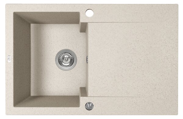 Kuchinox Chichi, granite sink - 1-komorový drez s odkvapem, LAV-SBH_411Y