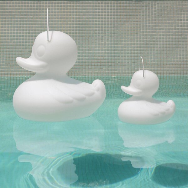 Goodnight Light LED designové svítidlo DUCK-DUCK S pro venkovní použití v bílé barvě, stmívatelný, Bílá / opál, Plast, Design