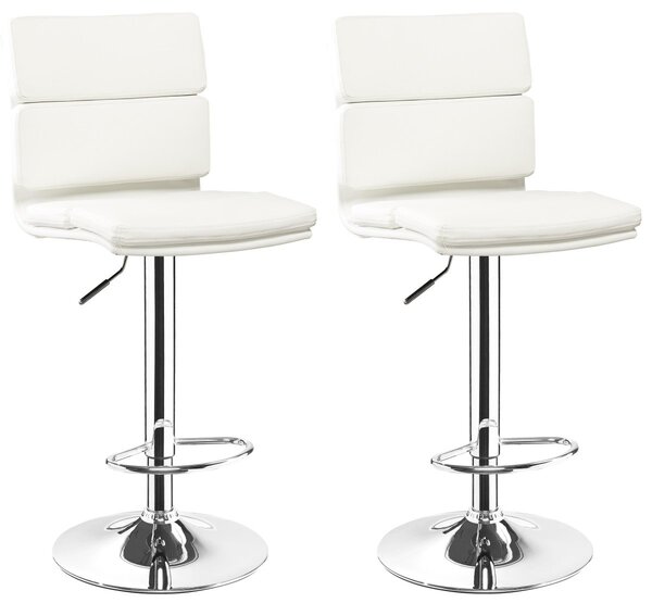 2x Barová židle Hawaj CL-7006-2 bílá