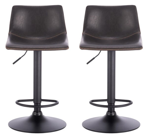 2x Barová židle Hawaj CL-845 tmavě šedá