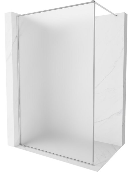 Mexen, Mexen Kioto-XF sprchová stěna s rámem 60 x 202 cm, matná 10 mm, chrom - 800-060-104-01-30-X