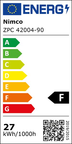 Nimco černé zrcadlo do koupelny s LED osvětlením 100 x 60 ZPC 42004-90