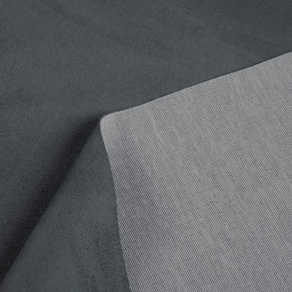 Biante Obdélníkový ubrus/imitace broušené kůže Alcantara ALC-016 Antracitově šedý 50x100 cm