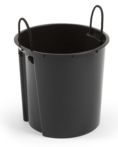 PLASTOVÝ KVĚTINÁČ URBANIKA 57X30 CM IMITACE BETONU ČERNÁ BT