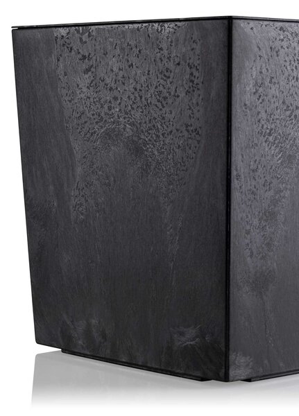 PLASTOVÝ KVĚTINÁČ BLOOM 36X56 CM IMITACE BETONU ČERNÁ BS