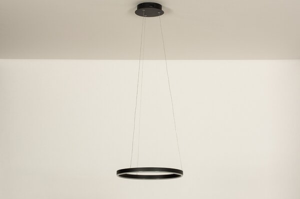 Závěsné černé designové LED svítidlo nad stůl Opus Black 39 (LMD)