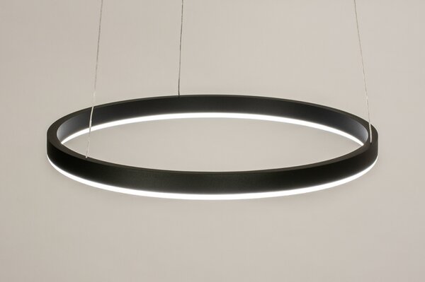 Závěsné černé designové LED svítidlo nad stůl Opus Black 39 (LMD)
