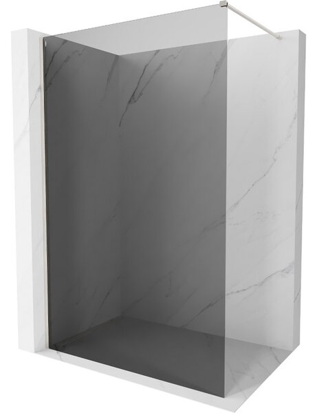 Mexen, Mexen Kioto-X sprchová stěna 60 x 200 cm, grafit 10 mm, matný nikl - 800-060-101-97-40-X