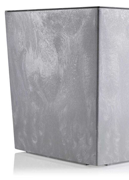PLASTOVÝ KVĚTINÁČ BLOOM 36X56 CM IMITACE BETONU ŠEDÁ