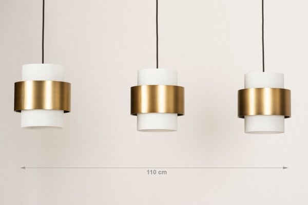 Závěsné designové svítidlo nad jídelní stůl Onyx Gold 3 (LMD)