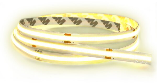 SOLIGHT LED COB světelný pás 5m, 10W/m, 1000lm/m, CR>90, IP44, teplá bílá