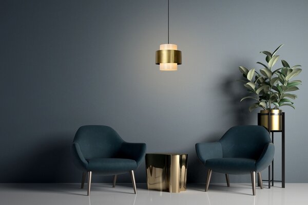 Závěsné designové svítidlo do kuchyně Onyx Gold (LMD)