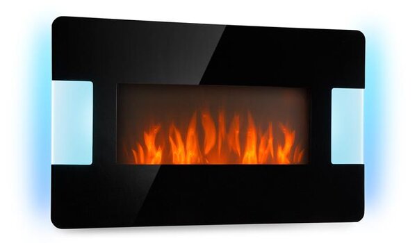 Klarstein Belfort Light & Fire, elektrický krb, 1000/2000 W, dálkové ovládání, černý