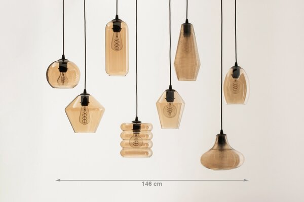Závěsné svítidlo nad stůl Luce De Georgia Champagne 8 (LMD)
