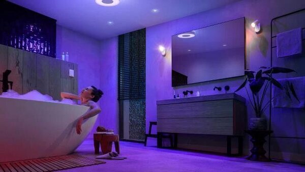 41167/31/P9 Hue WACA Xamento M stropní LED svítidlo 33,5W 2350lm 2000-6500K RGB IP44 38cm, bílé