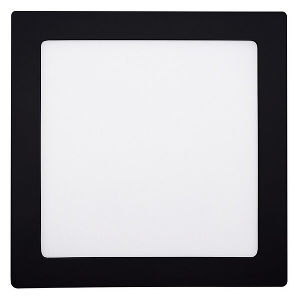 SOLIGHT LED mini panel CCT, přisazený, 18W, 1530lm, 3000K, 4000K, 6000K, čtvercový černý