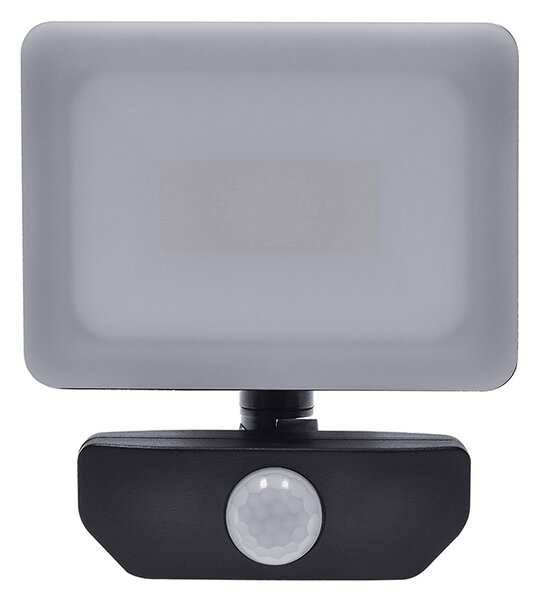 SOLIGHT LED reflektor Quick se sensorem, 10W, 850lm, 4000K, IP44, černý