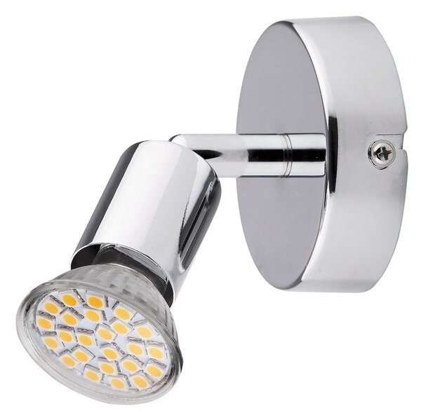 Rabalux LED nástěnné bodové svítidlo Norton 1x3W | GU10 | 220lm | 3000K - chrom