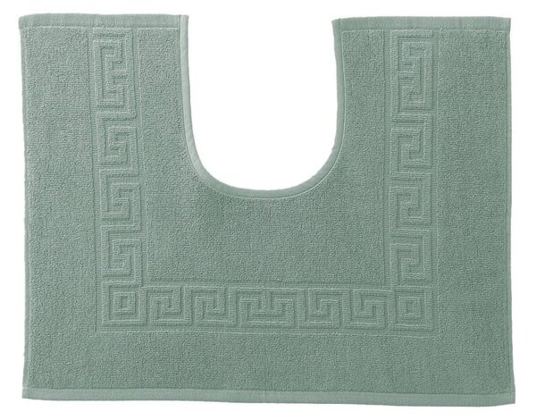 Froté koupelnová předložka 600g/m2 s řeckým vzorem zelená 50x40 cm