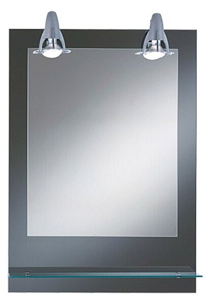 Kristall-Form Zrcadlo s LED osvětlením Pierre, 70 × 50 cm