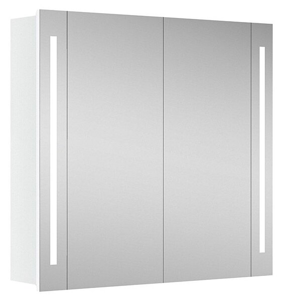 Riva Zrcadlová skříňka s LED osvětlením Hydra, 75 × 80 × 17 cm