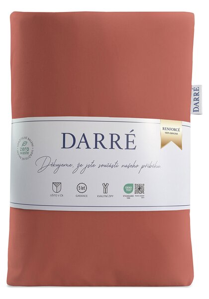 DARRÉ Bavlněné povlečení Jednobarevné - světle rezavé Velikost: 140 x 200 + 70 x 90