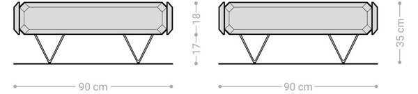 DELIFE Konferenční stolek Kiano 90x90 cm akácie přírodní 2 zásuvky podnož ve tvaru V nerezová ocel