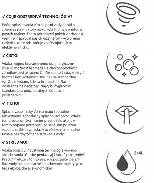 Laveo Desna Cycleon 2.0, závěsná WC mísa s toaletním sedátkem z duroplastu, Vortex splachování, bílá lesklá, LAV-VMD_610S