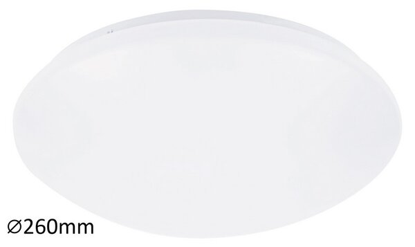 Rabalux LED stropní svítidlo Lucas 12W | 780lm | 4000K | IP20 | 26cm - kruhové bílé