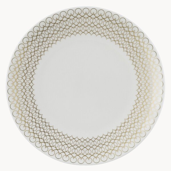 Sada dezertních talířů z kostního porcelánu Jade, 6 dílů