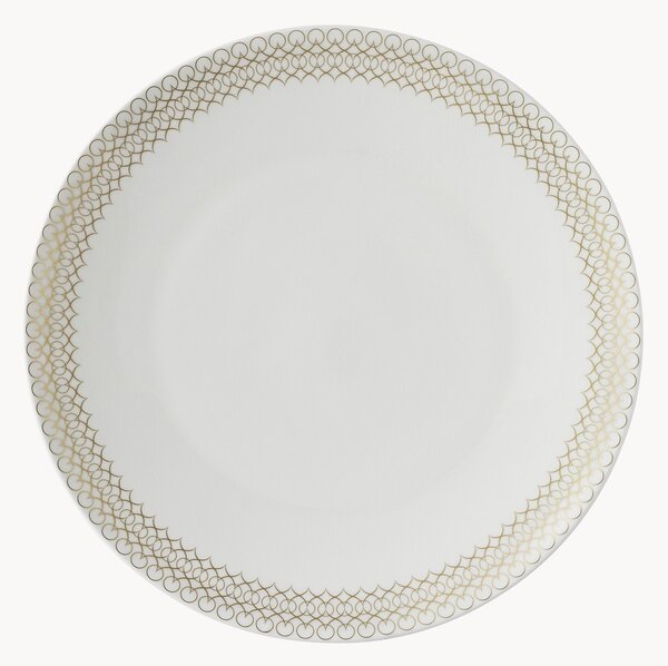 Sada mělkých talířů z kostního porcelánu Jade, 6 dílů
