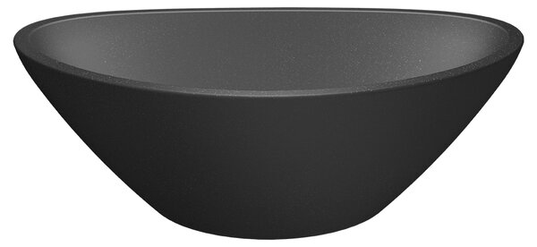 Laveo Vela, granitové umyvadlo na desku 340x200x130 mm, černá, LAV-VGV1710T